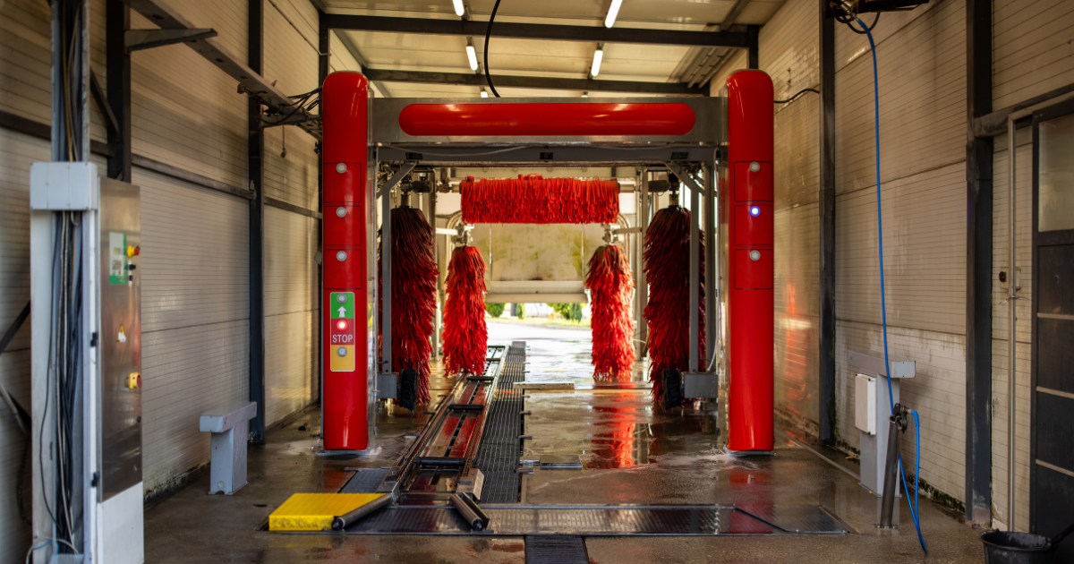 Interior of Car Wash company